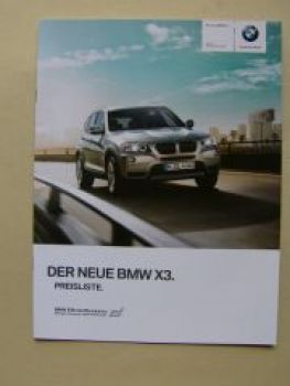 BMW X3 xDrive35i xDrive 20d F25 September 2010 NEU
