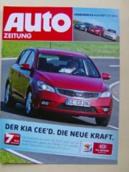 Auto Zeitung 11/2010 Kia Cee"d vs. Mazda 3 1.6,Toyota Auris 1.33