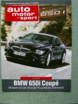 AMS 7/2006 BMW 650i Coupe E63 Test