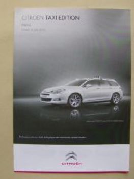 Citroen TAXI Edition Prospekt +Preisliste Juli 2010 NEU