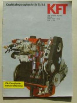 KFT 11/1988 IFA-Vierzylinder Viertakt-Ottomotor,Renault 25