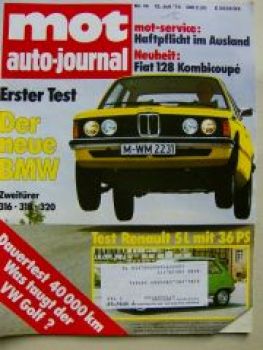 mot 14/1975 BMW 316 318 320 E21, Fiat 128 Kombicoupè,R5L