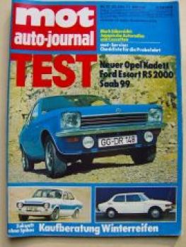 mot 21/1973 Opel Kadett C, Ford Escort RS2000, Saab 96,R16 TX