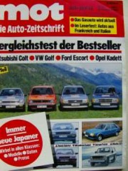 mot 23/1980 Vergleich: Colt vs. Golf vs. Escort vs. Kadett