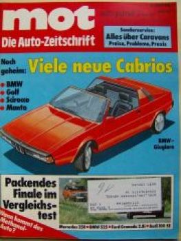 mot 7/1977 Vergleich: Audi 100 5E BMW 525e E12 Granada 2.8i