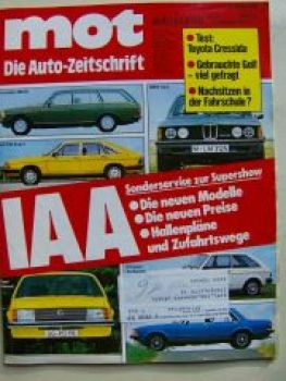 mot 18/1977 Toyota Cressida, Mercedes T W123,Dauertest: Taunus 1