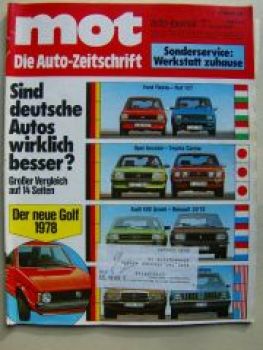 mot 1/1978 Ford Fiesta 1.1 vs. Fiat 127,Audi 100 Avant LS vs. R2