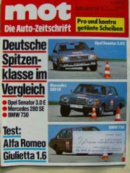mot 17/1978 Vergleich: Senator 3.0E 280 SE W116 BMW 730 E23