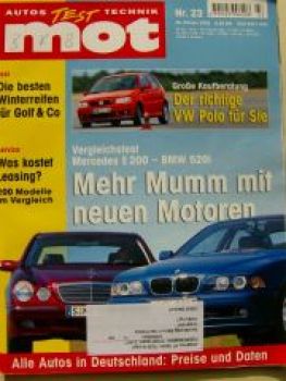 mot 23/2000 VW Polo Kaufberatung, E200 W210 vs. BMW 520i E39