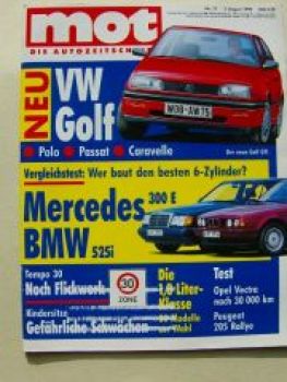 mot 17/1990 BMW 525i E34 vs. Mercedes 300E W124