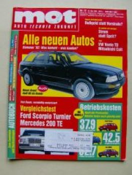 mot 12/1992 VW Vento TD, Mercedes 200TE W124 vs. Scorpio Turnier