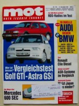 mot 1/1992 BMW 320i Cabrio E30,525iX,V8 Exclusiv,750i E32,M5 E34