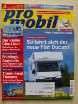 pro mobil 3/2002 Niesmann Clou-Liner, TEC Rotec 625R,HRZ Holiday