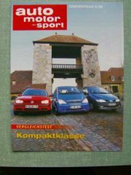 AMS 5/1998 VW Golf4 gegen A-Klasse BR638 Megane Scenic