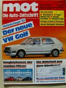 mot 5/1983 Vergleich: Fiesta 1.3S vs. Corsa A 1.3S vs. Polo Coup