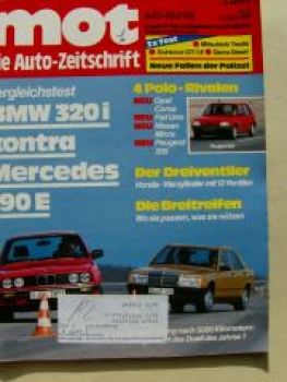 mot 8/1983 BMW 320i E30 vs. Mercedes 190E W201