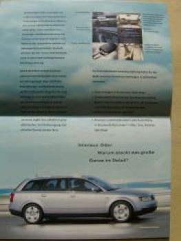 Audi A4 Avant Prospekt Flyer A5 Format Juli 2001 NEU