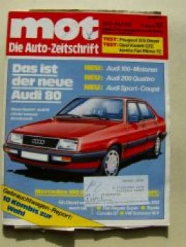 mot 21/1983 Peugeot 205 Diesel, Opel Kadett GTE vs. Fiat Ritmo T