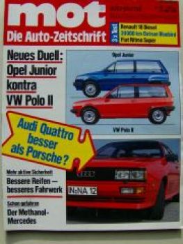 mot 10/1981 Audi Quattro vs. Porsche 911,R18 GTD,Ritmo Super 85