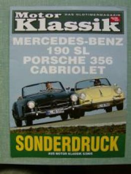 Motor Klassik 5/2005 Mercedes Benz 190 SL gegen Porsche 356 Cabr