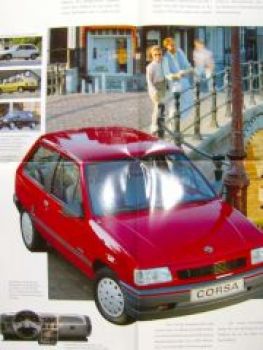 Opel Corsa A  City Joy GSI Prospekt Poster August 1990 Rarität