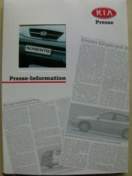 Kia Sorento Pressemappe +Fotos +CD-Rom 2002