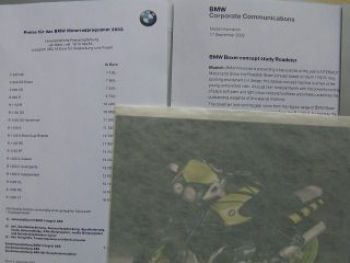 BMW Boxer Studie Roadster Pressemappe September 2002