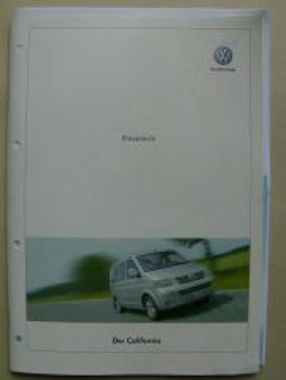 VW T5 California Pressemappe +Fotos +Prospekt August 2003