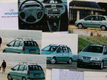 Hyundai Matrix Pressemappe August 2001 + Fotos +CD
