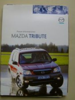 Mazda Tribute Pressemappe Oktober 2000 +Fotos +CD-Rom