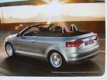 Audi A3 Cabriolet Prospekt Oktober 2010 NEU