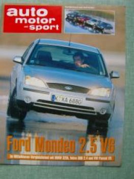 AMS 8/2001 Ford Mondeo 2.5V6 vs. BMW 320i E46 vs. Volvo S60 2.4