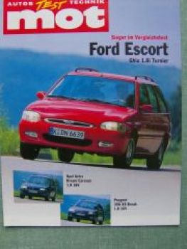 mot 23/1997 Ford Escort Ghia 18i Turnier gegen Astra Dream Carav