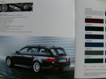 BMW 5 Series Touring Price List E61 September 2008 NEU