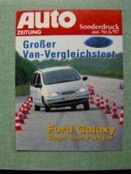 Auto Zeitung 6/1997 Ford Galaxy gegen Espace RXE Sintra GLS 806S