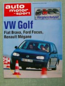 AMS 8/1999 VW Golf4 vs. Fiat Brava vs. Ford Focus vs. Renault Me