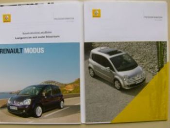 Renault Modus +Langversion Pressetext Mappe Dezember 2007