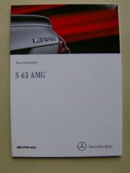 Mercedes Benz S63 AMG BR221 Pressemappe Juli 2010