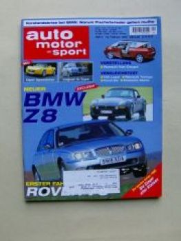 ams 4/1999 BMW Z8 E52, Rover 75, 328i E46, S70 2.5T,Lincoln Navi