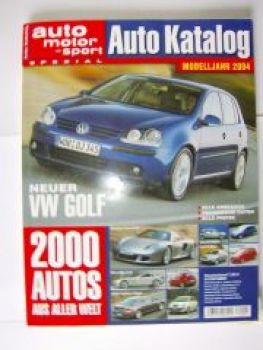 Auto Katalog 2004 VW Golf, SLR, BMW E64,C-Max,Mazda