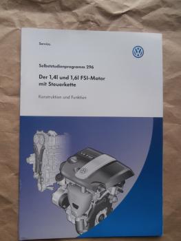 VW SSP 296 der 1,4l und 1,6l FSI Motor mit Steuerkette Konstruktion & Funktion Februar 2003