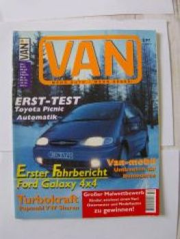 VAN 2/1997 Ford Galaxy 4X4, Papmahl VW Sharan, Mazda MX-5