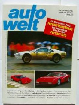 auto welt 2/1984 Ferrari GTO, Testa Rossa, RR Corniche, Excalibu