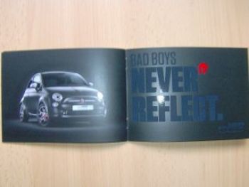 Fiat 500 Black Jack Sondermodell Prospektflyer Oktober 2010