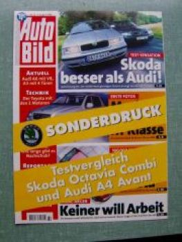 Auto Bild 32/1998 Skoda Octavia Combi gegen Audi A4 Avant