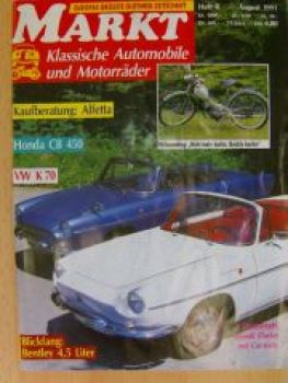 Markt 8/1991 Alfetta, VW K70, Bentley 4,5l, Renault Floride & Ca