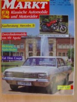 Markt 7/1991 Mercedes Benz /8, Fiat Dino Coupè, Opel KAD