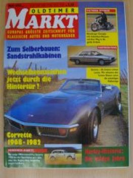 Markt 4/1993 Corvette 1968-1982, Vorkriegs Kadett,Harley Histori