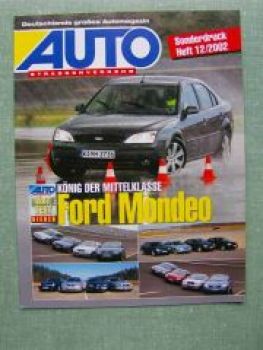 Auto Straßenverkehr 12/2002 Ford Mondeo gegen VW Passat Nissan P