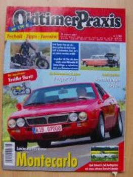 Oldtimer Praxis 8/2007 Lancia Beta Montecarlo,Rekord C Deutsch C